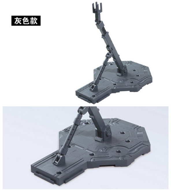 BANDAI 鋼彈支架 BASE 1 1/100 MG RG 模型支架 地台 台座 展示架 灰色, 1個