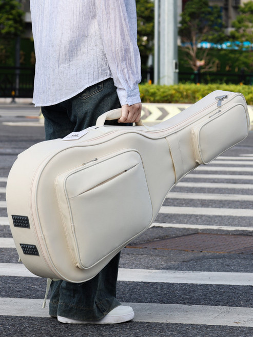 기타 가방 방수 방습 더블 숄더백 40인치 41인치 클래식 기타용 통기타 긱백 충격 방지 휴대용 어쿠스틱 기타, 1개