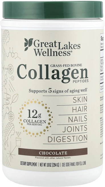 Great Lakes Wellness 목초 사육 우피 콜라겐 펩타이드 초콜릿 284g(10oz), Great Lakes Wellness 목초 ..., 284g, 1개 - 쿠팡