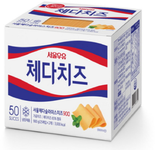 서울우유 체다 슬라이스 치즈 900G, 1개