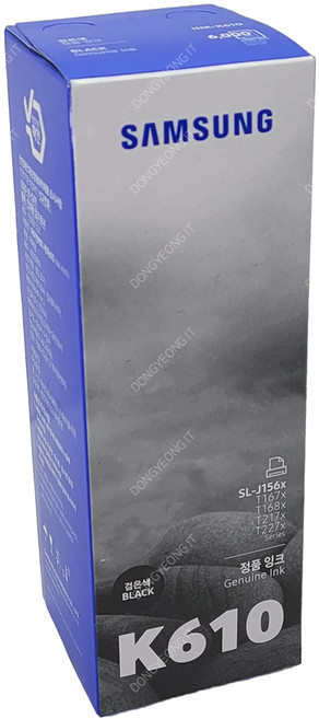 SL-T1672W 정품 삼성 검정 잉크, 1개, 기본