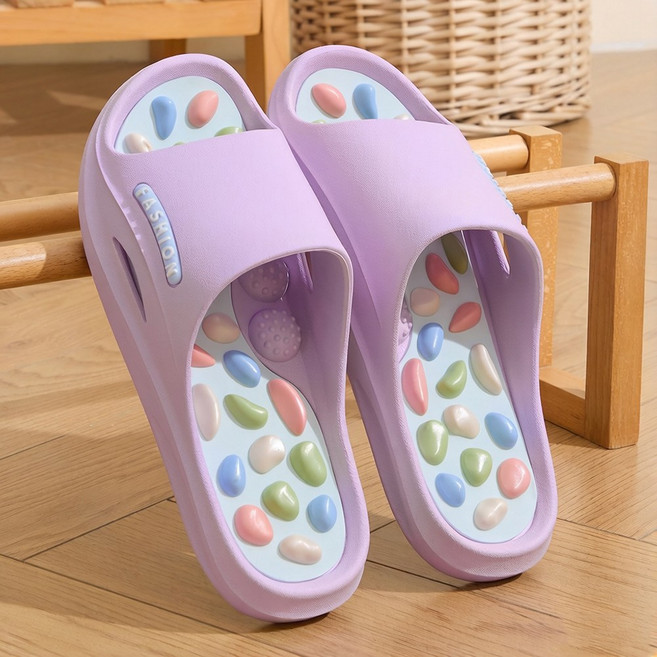 NUTRIVIO 지압슬리퍼 여성 남성 발바닥 마사지 다이어트 붓기 건강 족저근막염 슬리퍼