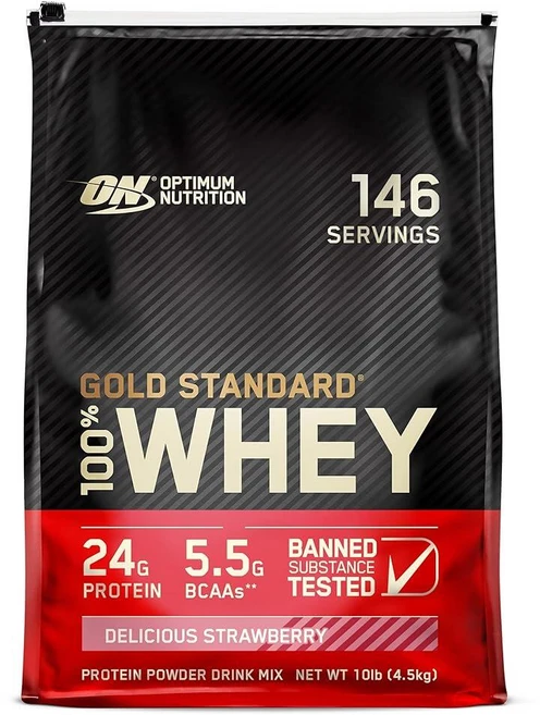Optimum Nutrition Gold 스탠다드 100% 유청 단백질 파우더 더블 리치 초콜릿 0.5kg(1파운드) (1팩)_148120, 10 Pound (Pack of 1), 1개, 500g - 쿠팡