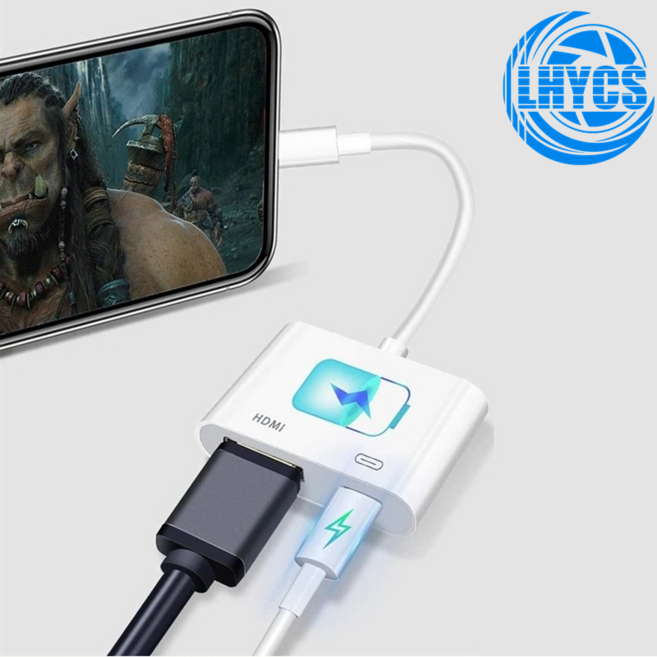 HDMI 어댑터 라이트닝 아이폰 HDMI 풀HD 화면 전환, 1개