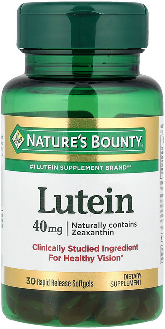 Natures Bounty 네이처스 바운티 루테인 Lutein 40mg, 2개, 30정