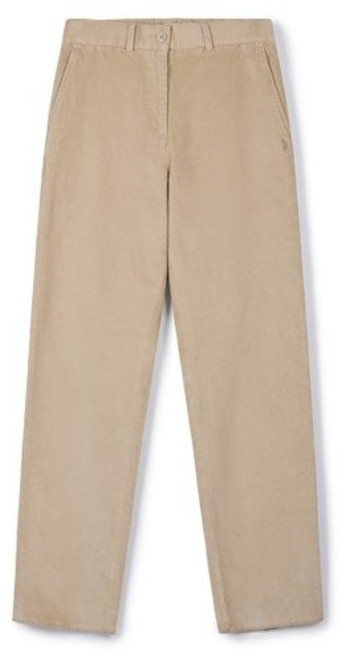 [U.S. POLO ASSN.] 여성 코듀로이 팬츠_라이트베이지