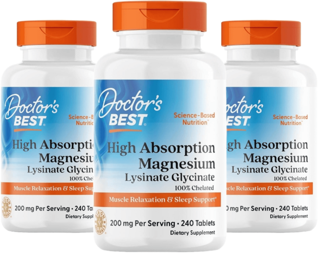 닥터스베스트 킬레이트 마그네슘 글리시네이트 240정 3개