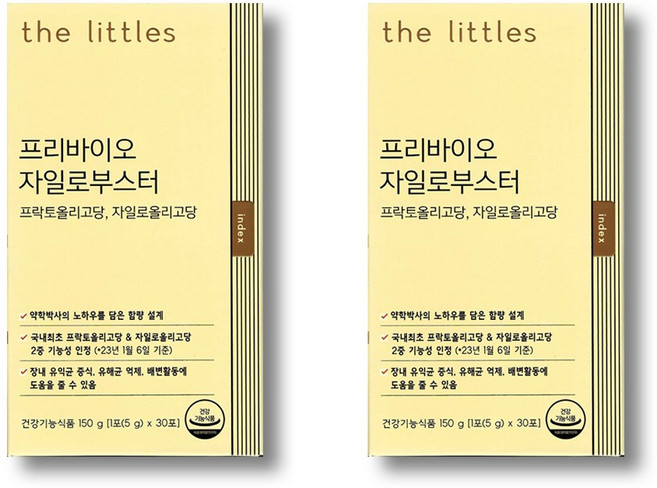 더리틀스 프리바이오 자일로부스터 자일로 프락토 올리고당, 150g, 2개