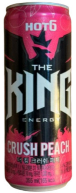 핫식스 더킹 크러쉬 피치 에너지음료, 355ml, 51개
