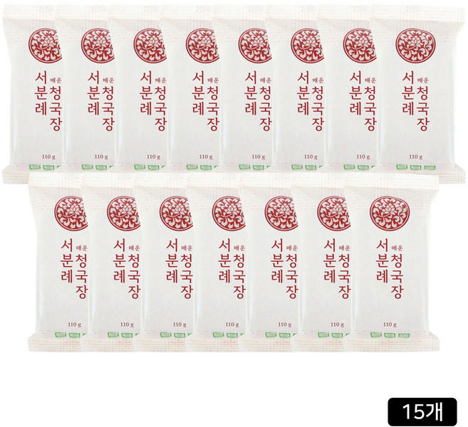 [홈쇼핑] 서일농원 서분례 명인 청국장 매운맛, 110g, 15개