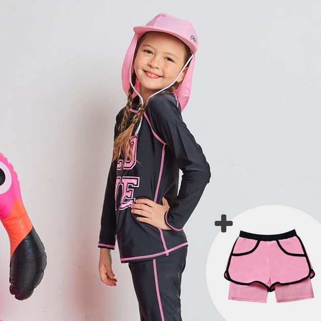 아이스샌드 여주니어 래쉬가드 4피스 세트 BR-3010466