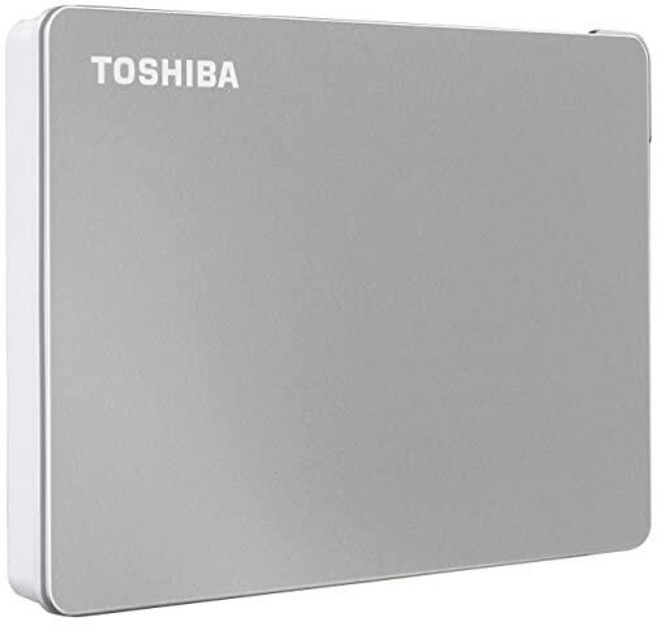 Toshiba 칸비오 플렉스 1TB 휴대용 외장 하드 드라이브 USB-C USB 3.0 PC Mac 및 태블릿용 실버 - HDTX110XSCAA, 4TB