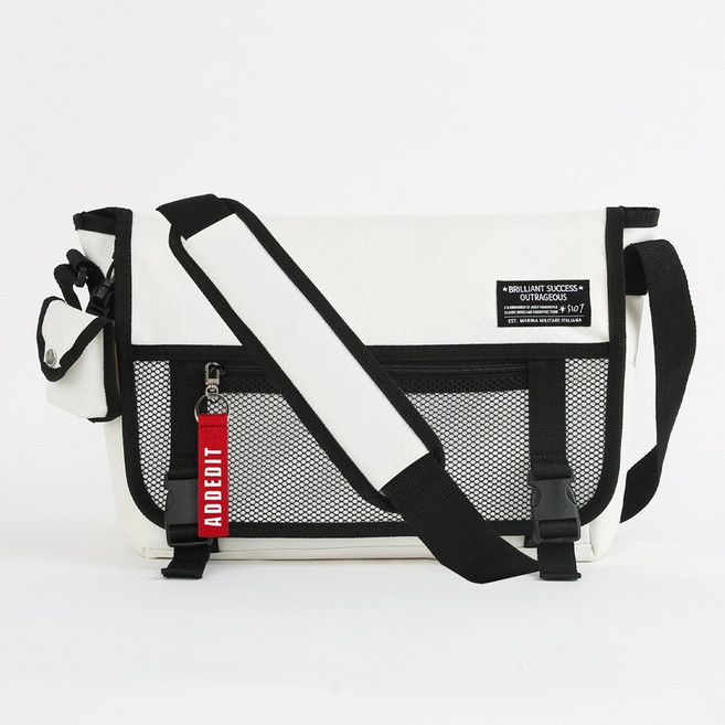 애드에딧 네트 캐주얼 크로스백 + 키링