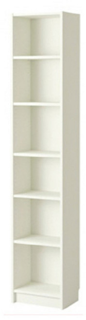 이케아 BILLY 빌리 6단 책장 선반장 거실장 진열장 옷장, 화이트