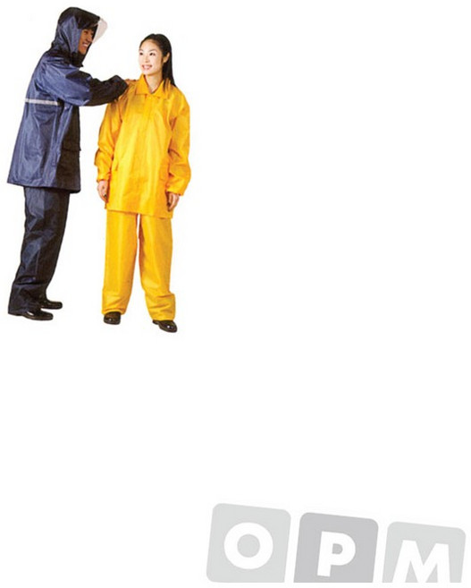 신사 우의 황색XXL 투피스 일회용레인코트 레인웨어자켓 커플레인코트