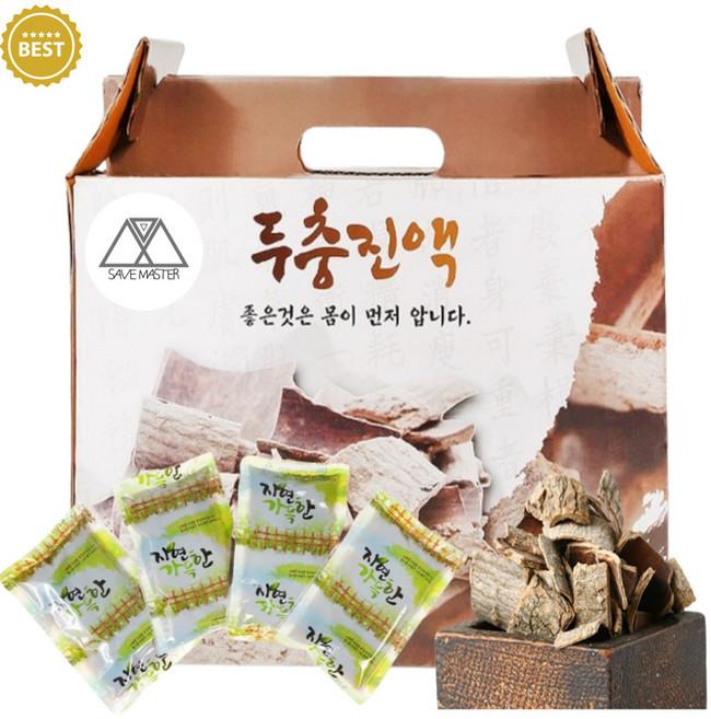 세이브마스터 국산 두충 두충나무 진액 두충차 국내산 두충나무 껍질 나무 두충잎 추출 엑기스, 60세트