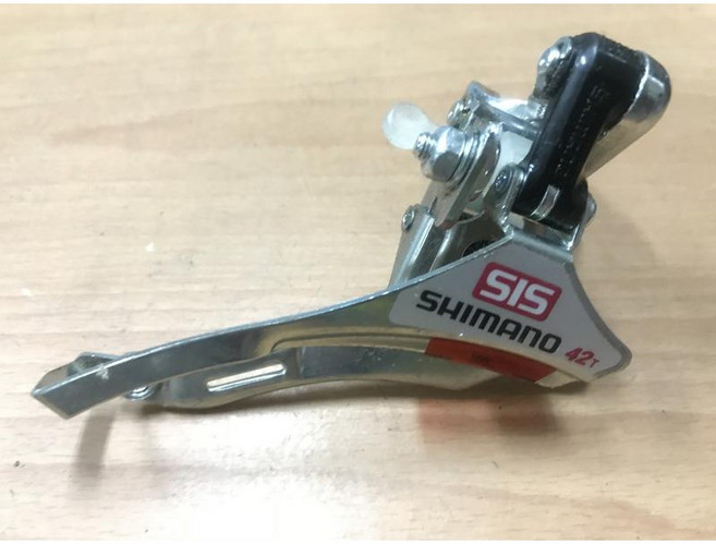 SHIMANO 七速 FD-TY10 SIS 前變速定位系統 下擺式中變速器28.6 (7/6速 三片式), 1個