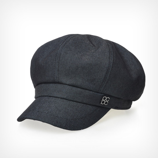 PON901.데님 면 린넨 남성 여성 뉴스보이캡 헌팅캡 봄 여름 빵모자