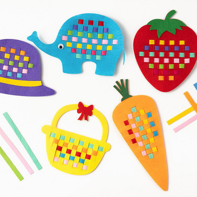 민화샵 부직포 펠트 실꿰기 만들기놀이 18종류, 부직포실꿰기-당근