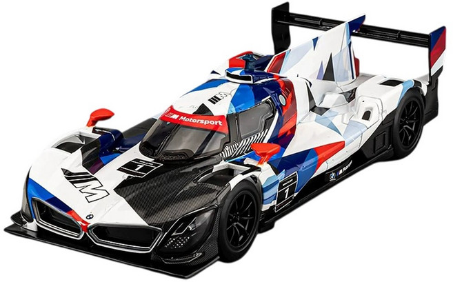 마이카 다이캐스트 합금 1:24 BMW M 하이브리드 V8 모델 레이싱카 자동차 모형 피규어 장식, 1개, 02.블루