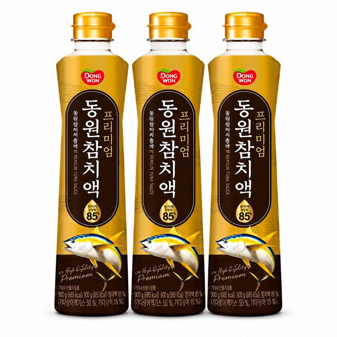프리미엄 동원참치액, 900ml, 3개