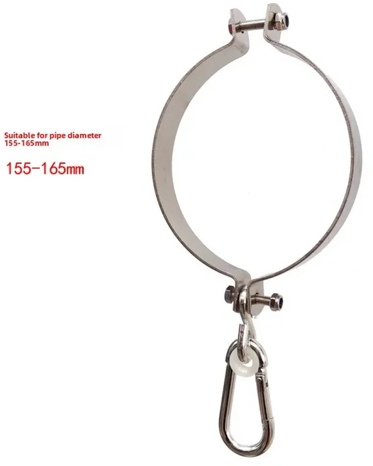 쿠쿠스토어 야외 그네 세트 원형 튜브 특수 후크 헤비 듀티 서스펜션 링 클립 나무 프레임 걸이 어린이 놀, 11 직경 155-15mm 1개