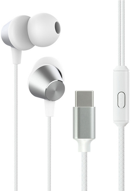 셔우드 커널형 C타입 아이폰 갤럭시 노트북 데스크탑 호환 프리미엄 유선이어폰 IS-WSE01, 화이트