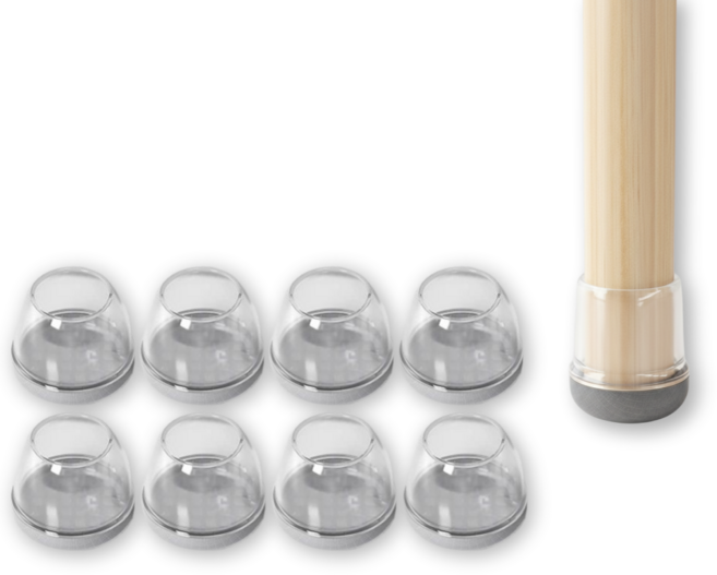 살림결 먼지없는 소음방지 의자 발커버, 8개, 그레이