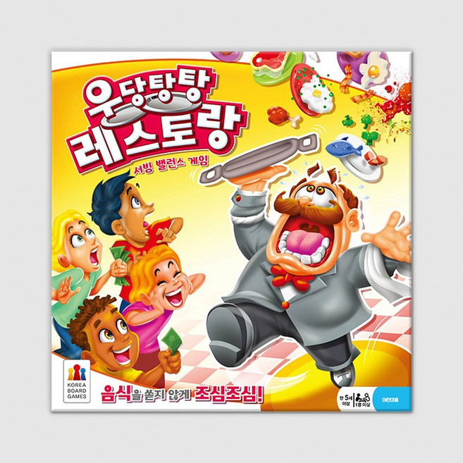 코리아보드게임즈 우당탕탕 레스토랑 보드게임, 혼합색상, 1세트