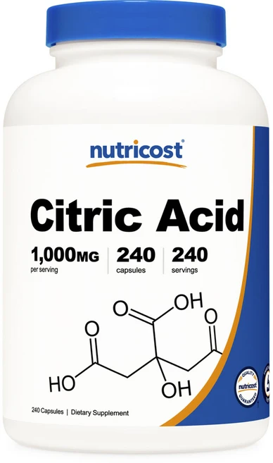 뉴트리코스트 구연산 1000mg 캡슐, 240정, 1개 - 쿠팡
