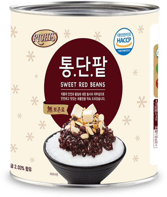 리치스 통단팥, 3kg, 1개
