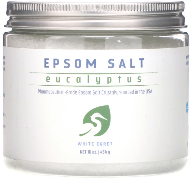 White Egret Personal Care 엡솜 솔트 유칼립투스 454g(16oz) 2팩, 454g, 1개, 1개입 - 쿠팡