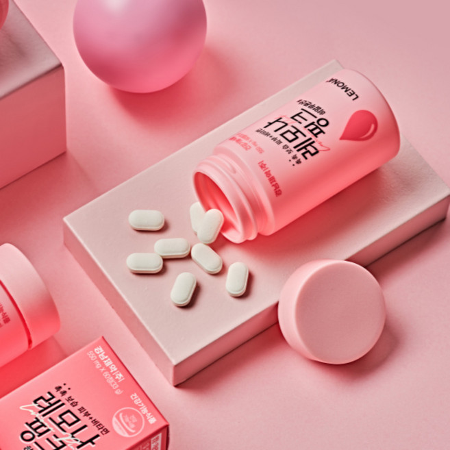 레모나 핑크 히알루론산정, 1개, 60정