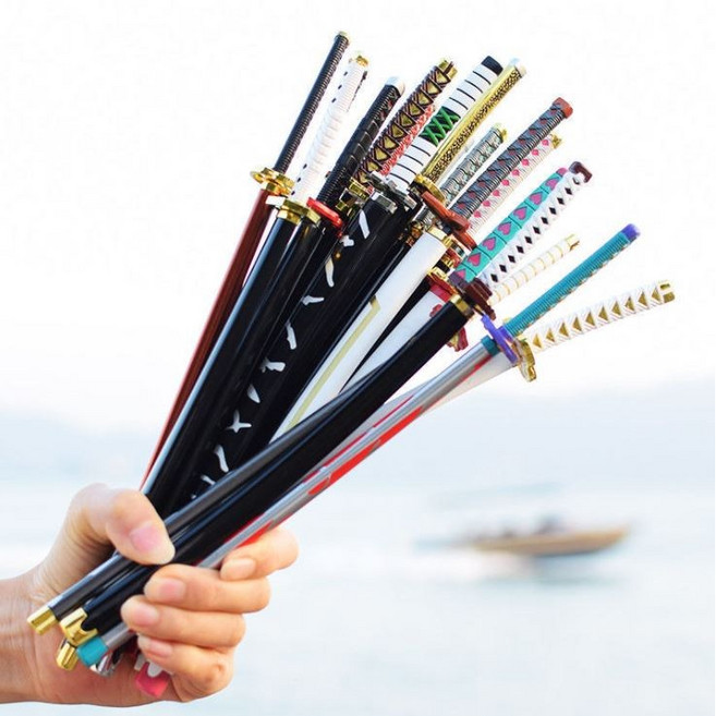 [국내당일발송] 귀멸의 칼날 무기 일륜도 칼 검 20종류 모음 /탄지로 젠이츠 쿄쥬로, 1개, 17cm 고급검 7번