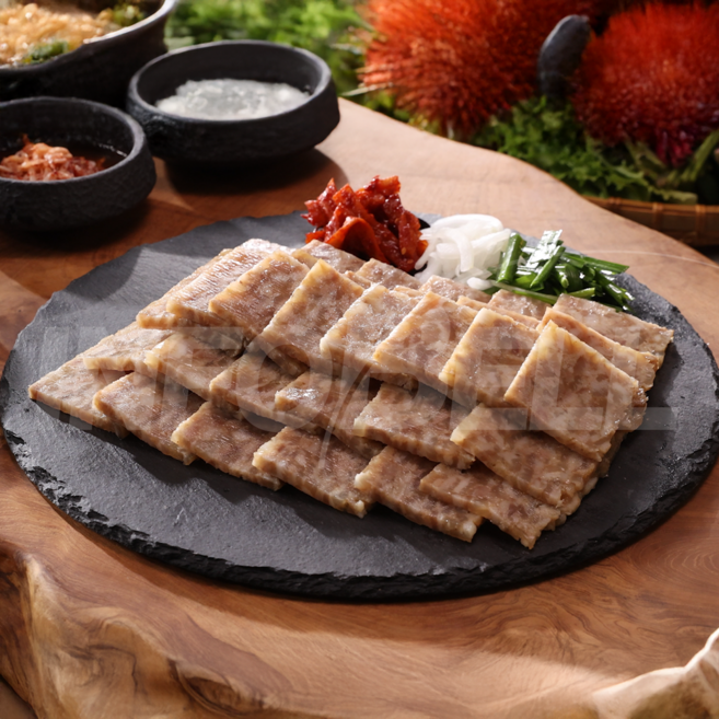 [TV홈쇼핑정품 인포벨]심가네 제주흑돼지 편육 허원녕 흑마늘 돼지고기 머릿고기 술안주 반찬 캠핑 간편식, 7개, 180g