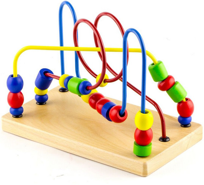 공간 지능발달교구 아기롤러코스트 집중력 정교함 유아교구 향상, 1개