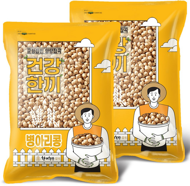 한끼농산 병아리콩 2025년, 2kg, 2개