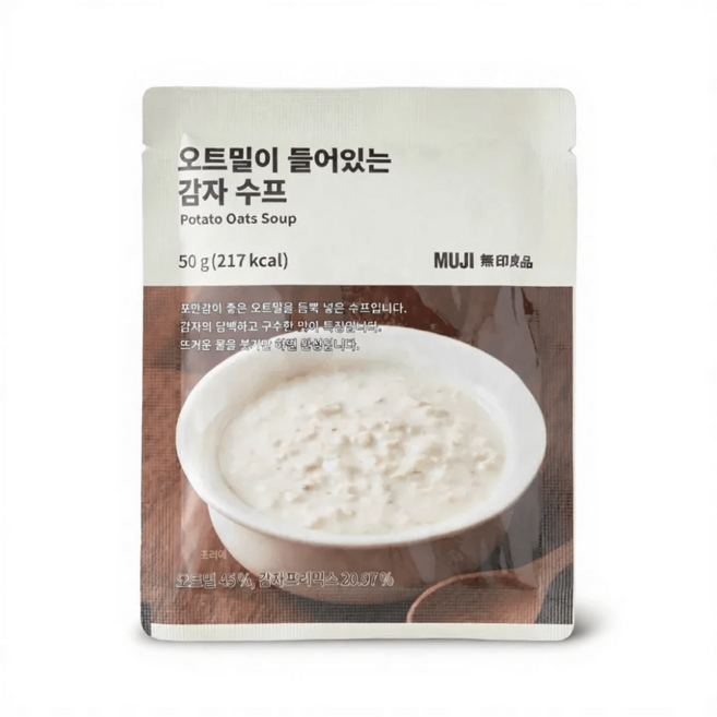 무인양품 오트밀이 들어있는 감자 수프, 기본선택