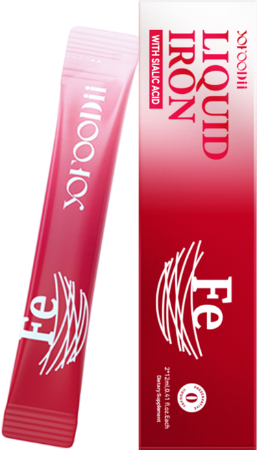 홍연철 액상 철분제 고흡수율 여성 철분 영양제 [한국 제조] YOFOODII 마시는 철분 2개입 정식 수입 변비없음 임산부 빈혈 예방, 2개, 12ml