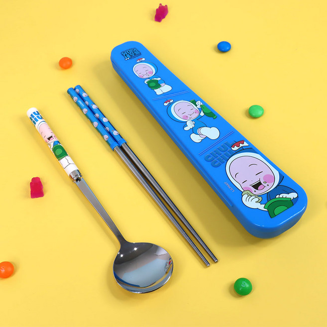 릴팡 유미의세포들 성인진공수저케이스세트 YM7680, 단품, 본상품선택, 1개