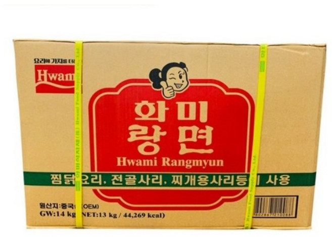 화미랑면 납작당면 14kg 1박스 업소용 잡채 당면사리, 4박스