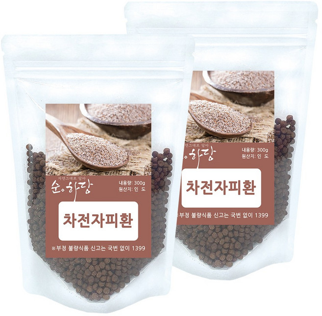 순하당 인도 차전자피환 (질경이씨앗), 2개, 300g