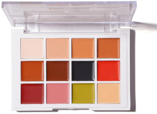 내러티브 코스메틱 타투 커버 메이크업 팔레트 흉터 잡티를 위한 퀵셋 워터프루프 크림 컨실러 모든 피부 톤을 오래 지속되는 번짐 방지 포뮬러, 1개