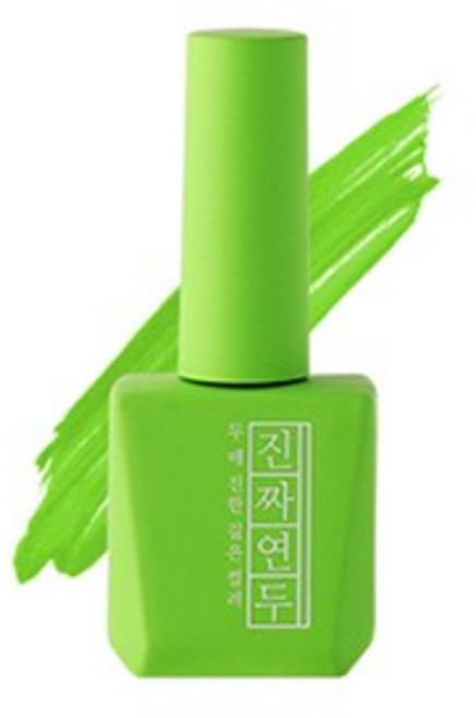 모스티브 칼라 젤 폴리시 진짜시리즈 젤네일, 진짜연두, 1개, 12ml