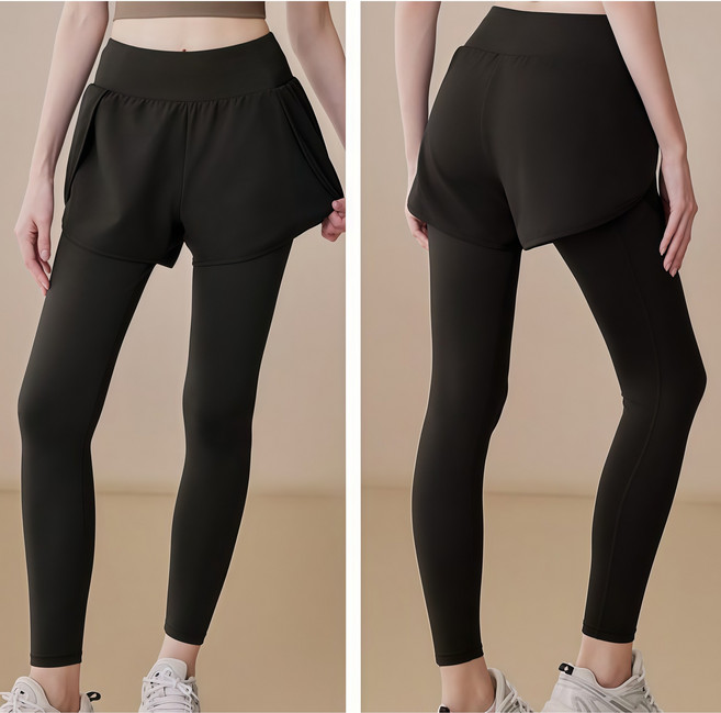 라워스 하이웨스트 반바지 필라테스 워터 레깅스