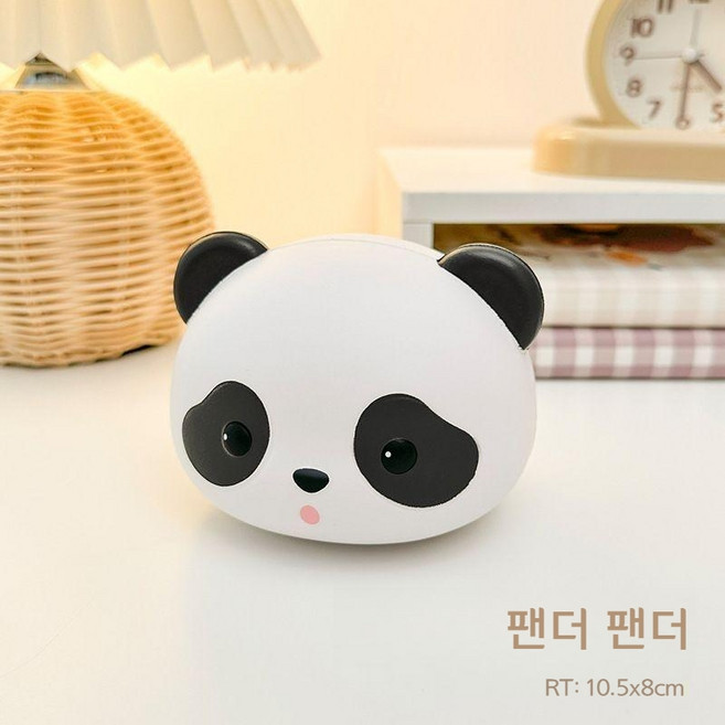 스트레스볼 말랭이 주물럭 젤리볼 말랑이 촉감놀이 스쿼시 장난감, 1개, 팬더, 10cm