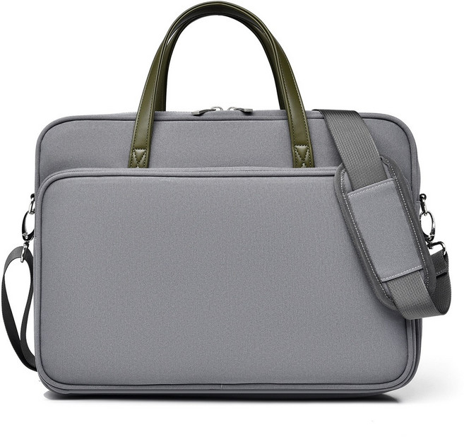 KAMOMO 대용량 노트북 가방 아이패드 파우치 서류가방, 그레이, 1개