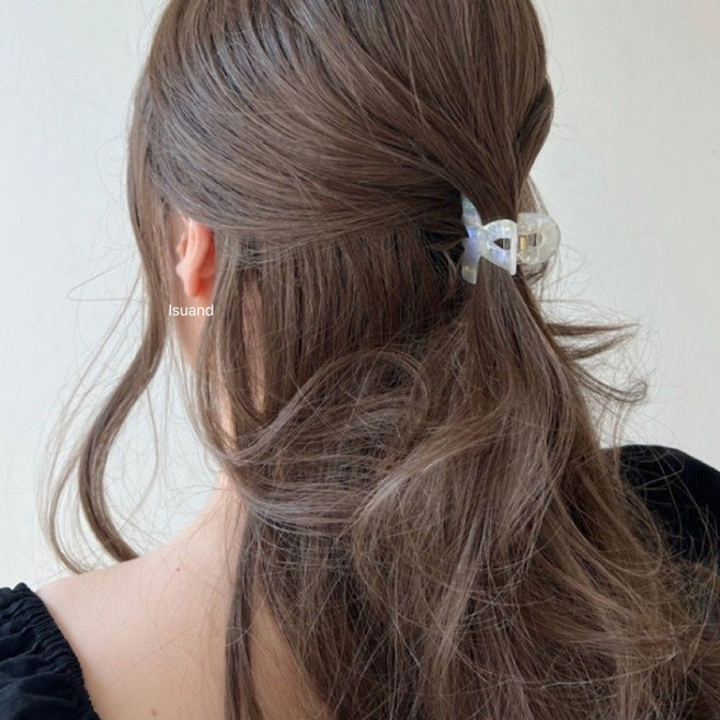 이수앤 프랑스 핸드메이드 반머리 집게핀