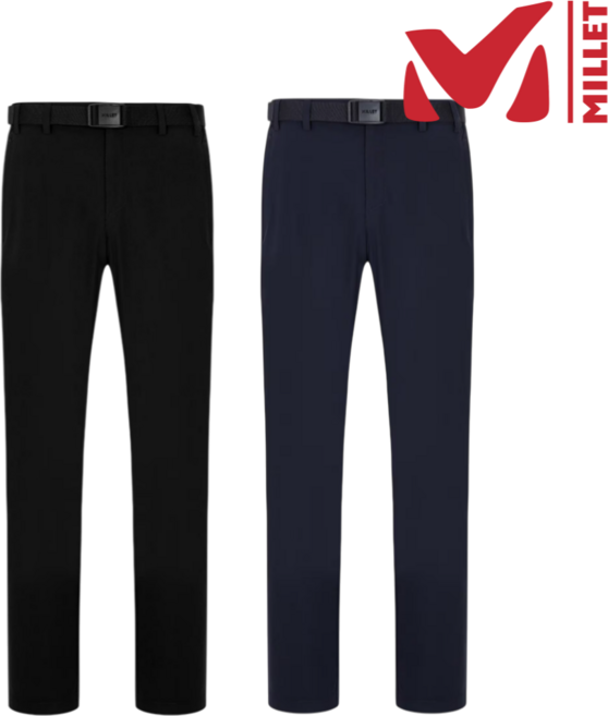 [백화점발송] 밀레 남성 여름 냉감 아이스 기능성 스트레치 팬츠 사방스판 등산 캠핑 출근 일상 골프