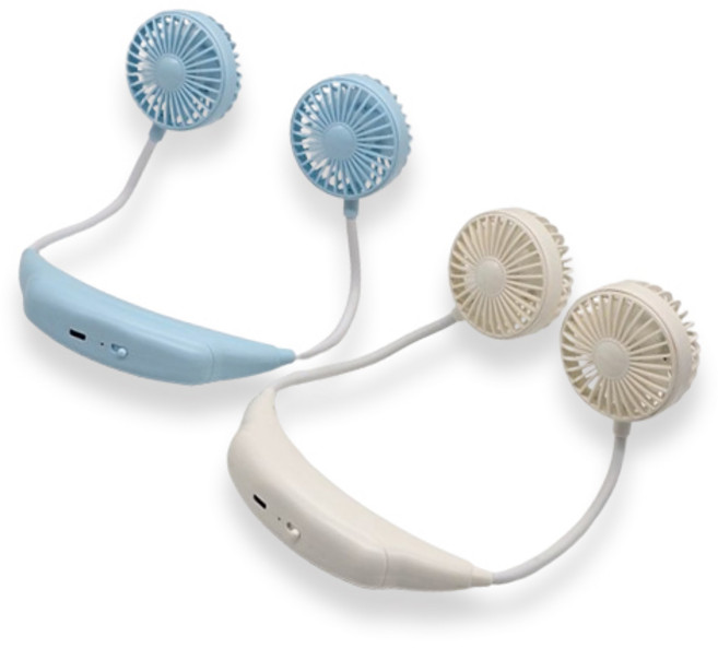 포벨 넥밴드 선풍기 FB-NDF1 목걸이 넥선풍기 목걸이형 목선풍기, 블루